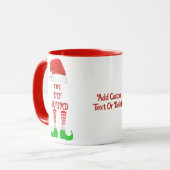 小妖精や小人カスタム分隊ファミリーマッチンググループクリスマス マグカップ (正面左)