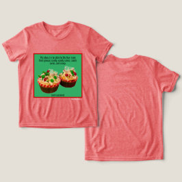 小妖精や小人カップケーキ トライブレンドTシャツ