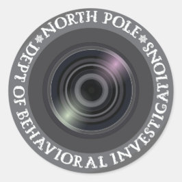 小妖精や小人カメラのシール ラウンドシール