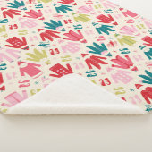 小妖精や小人カラフルコート及び靴パターン シェルパブランケット (3/4)