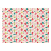 小妖精や小人カラフルコート及び靴パターン テーブルクロス (正面(横))