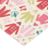 小妖精や小人カラフルコート及び靴パターン テーブルクロス (アングル)