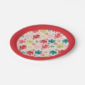 小妖精や小人カラフルコート及び靴パターン ペーパープレート (アングル)