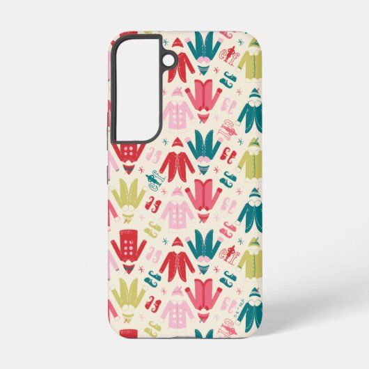 小妖精や小人カラフルコート及び靴パターン SAMSUNG GALAXYケース (裏面)
