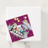 小妖精や小人カルテットクリスマスプレゼントラベル フェイバータグ (インサイチュ)