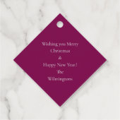 小妖精や小人カルテットクリスマスプレゼントラベル フェイバータグ (裏面)