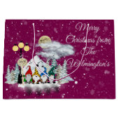 小妖精や小人カルテットクリスマス ラージペーパーバッグ (正面)