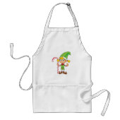 小妖精や小人ガールとキャンディーケーン スタンダードエプロン (正面)