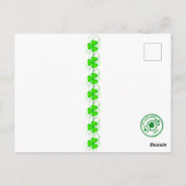 小妖精や小人ガールエレガントセントパトリックの日フローラサンシャイン ポストカード (裏面)