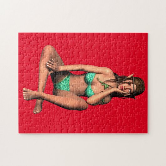 小妖精や小人ガールパズル ジグソーパズル (横)