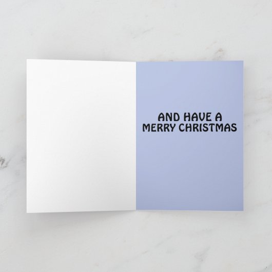 小妖精や小人ガールファンタジークリスマスカード カード (内部)