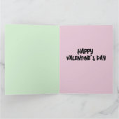 小妖精や小人ガールファンタジースパークルバレンタインデーカード カード (内部)