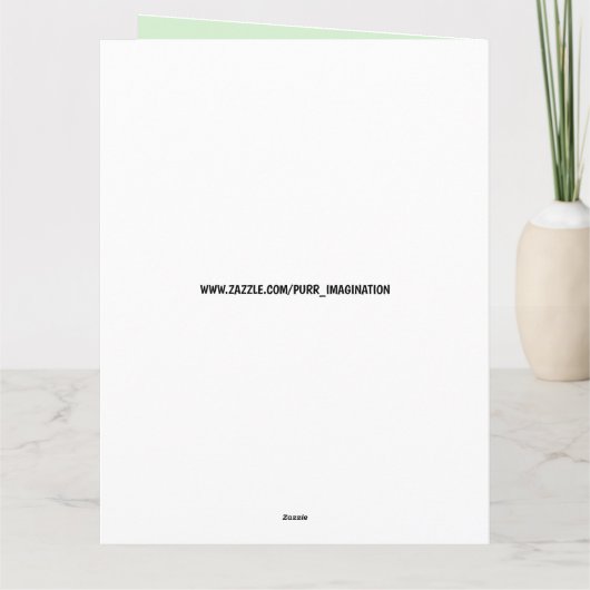 小妖精や小人ガールファンタジー夢の大きな誕生日カードのための カード (裏面)