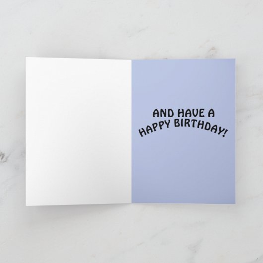 小妖精や小人ガールファンタジー誕生日カード カード (内部)