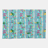 小妖精や小人キャンディーパターン キッチンタオル (横)