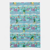 小妖精や小人キャンディーパターン キッチンタオル (縦)