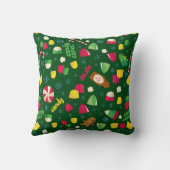 小妖精や小人キャンディーパターン クッション (裏面)