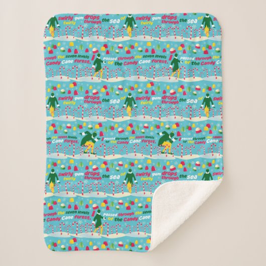 小妖精や小人キャンディーパターン シェルパブランケット (正面)