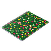 小妖精や小人キャンディーパターン ノートブック (左側)