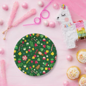 小妖精や小人キャンディーパターン ペーパープレート (パーティー)