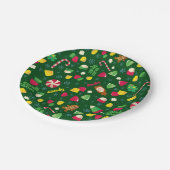 小妖精や小人キャンディーパターン ペーパープレート (アングル)