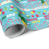 小妖精や小人キャンディーパターン ラッピングペーパー (ロールコーナー)