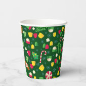 小妖精や小人キャンディーパターン 紙コップ (裏面)