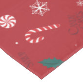 小妖精や小人キャンディ市松模様にパターン テーブルクロス (アングル)