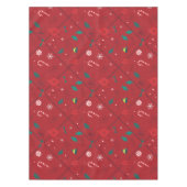 小妖精や小人キャンディ市松模様にパターン テーブルクロス (正面)