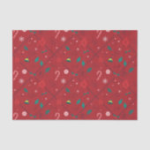 小妖精や小人キャンディ市松模様にパターン 薄葉紙 (正面)