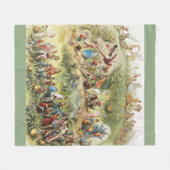 小妖精や小人キングフリースブランケット フリースブランケット (正面(横))