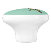 小妖精や小人ギフトセラミックノブ付き水玉模様 セラミックノブ (側面)