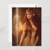 小妖精や小人クイーンポストカード ポストカード (正面/裏面)