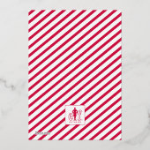 小妖精や小人クリスマスカード（写真付） 箔シーズンカード (裏面)