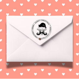 小妖精や小人クリスマスガールテーマ セルフインキングスタンプ