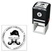 小妖精や小人クリスマスガールテーマ セルフインキングスタンプ (インサイチュ)