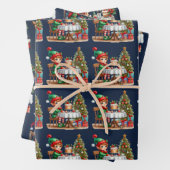 小妖精や小人クリスマスティーパーティーキッズ ラッピングペーパーシート (インサイチュ)