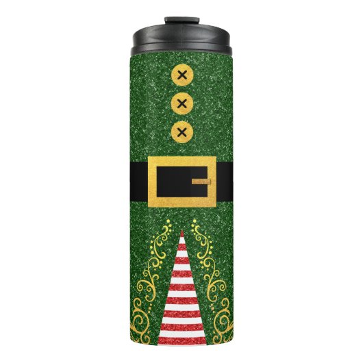 小妖精や小人クリスマストタンブラー：サンタのワークショップでsip タンブラー (正面)