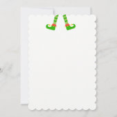 小妖精や小人クリスマスパーティの招待状 招待状 (裏面)