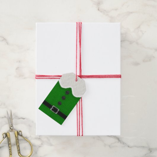 小妖精や小人クリスマスプレゼントラベル ギフトタグ (より糸付き)