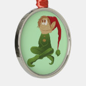 小妖精や小人クリスマスベルオーナメント メタルオーナメント (右)