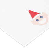 小妖精や小人クリスマスホリデーニコニコかわいいおもしろい漫画 ロングテーブルランナー (コーナー)