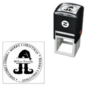 小妖精や小人クリスマスボーイテーマ セルフインキングスタンプ (インサイチュ)