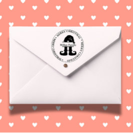 小妖精や小人クリスマスボーイテーマ セルフインキングスタンプ