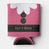 小妖精や小人クリスマス7月パーティーピンククーラーボックス 缶クーラー (正面)