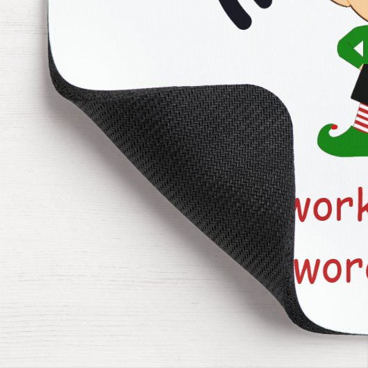 小妖精や小人クリスマスWi-Fiゲストコンピュータデスクルーム マウスパッド (コーナー)