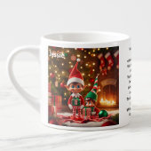小妖精や小人サンタクロースお子様の名前を付けるクリスマスイブカップ エスプレッソカップ