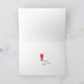 小妖精や小人シェナニガンス名サイングリーン&タン折り カード (内部)