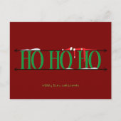 小妖精や小人シェナニガン鍛錬鉄のサインクリスマス シーズンポストカード (正面)