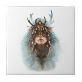 小妖精や小人シャーマン タイル (正面)